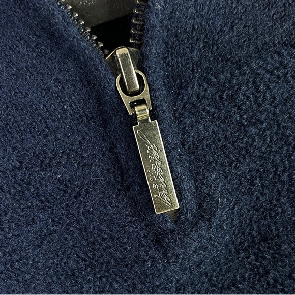 Jeremy Argyle NYC Men’s Blue Merino Wool Size XL Quarter Zip Pullover Sweater - Picture 5 of 12